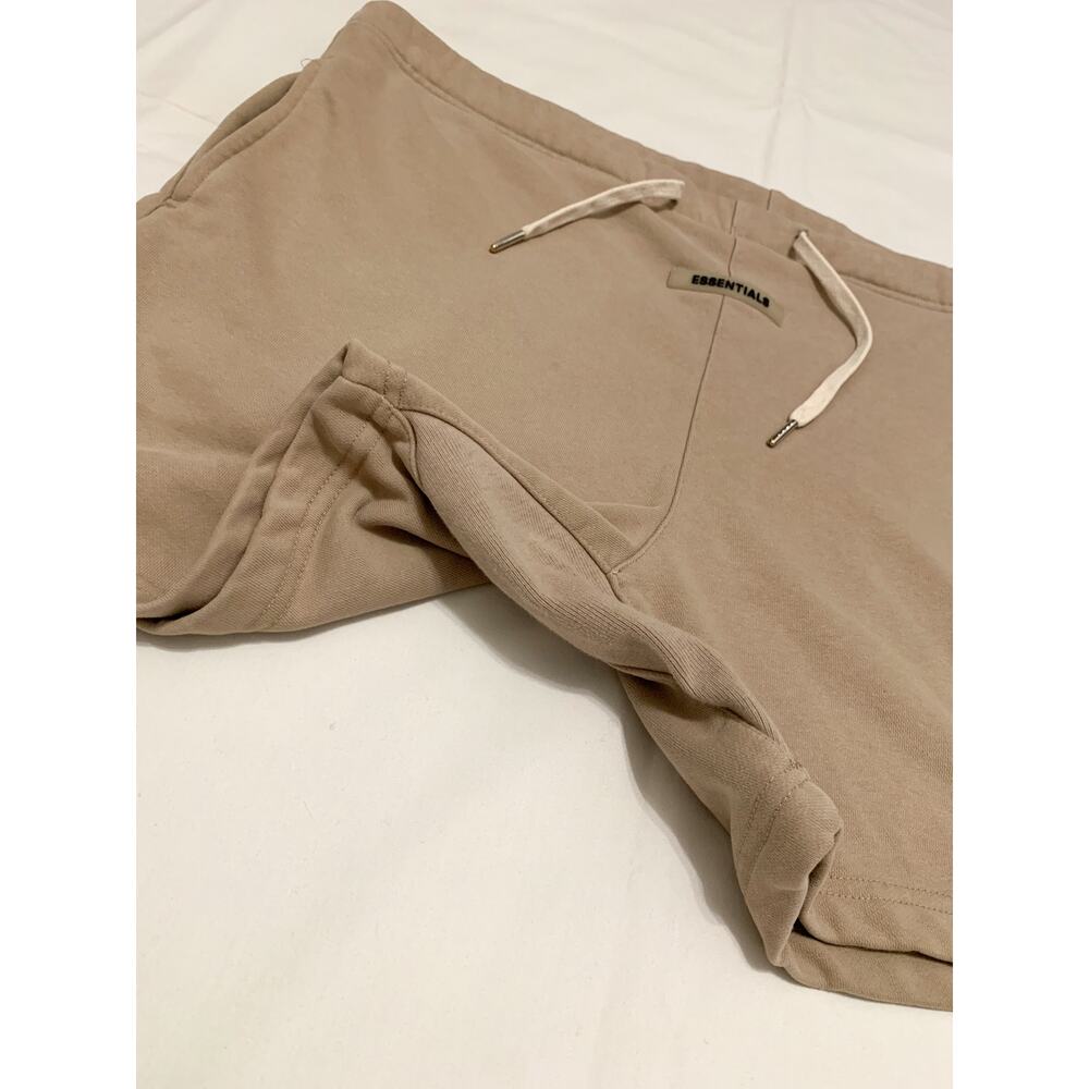 Essentials Tan Flat Front Men Shorts - image 7
